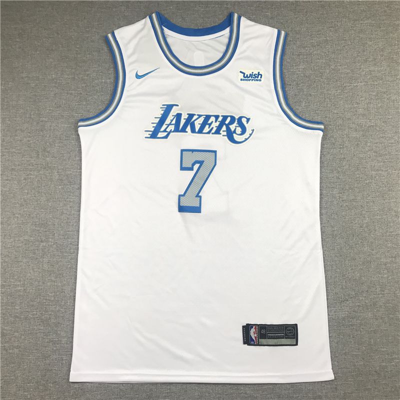 Men Los Angeles Lakers 7 Anthony White Game Nike 2021 NBA Jersey